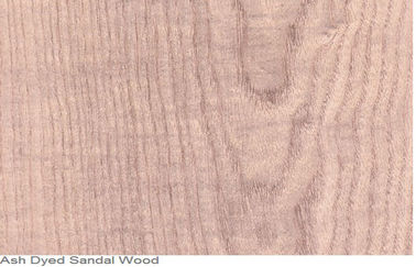 Ash Dyed Wood Veneer Natural rosso ha affettato il taglio, pannelli di legno sottili dell'impiallacciatura