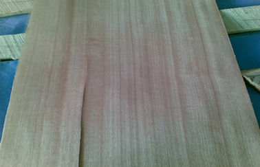 Impiallacciatura rossastra del taglio del quarto di Makore con forte grano calcolato