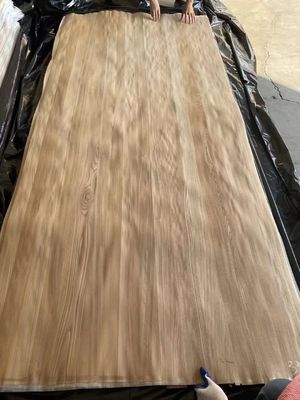 Fogli di rivestimento di legno compensato a croce di olmo marrone tagliato in fette