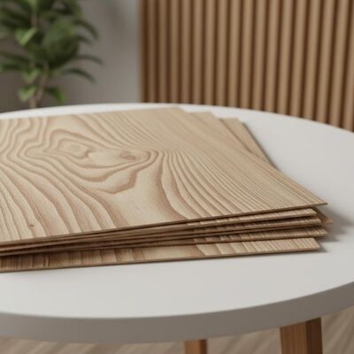 Impiallacciatura di frassino di grado AAA 2500 x 640 mm, impiallacciatura di legno naturale pronta per mobili, boiserie e decorazioni d'interni