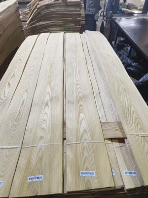 Impiallacciatura di Olmo Crown Cut Marrone con Spessore 0.5mm per Decorazione Hotel e Mobili