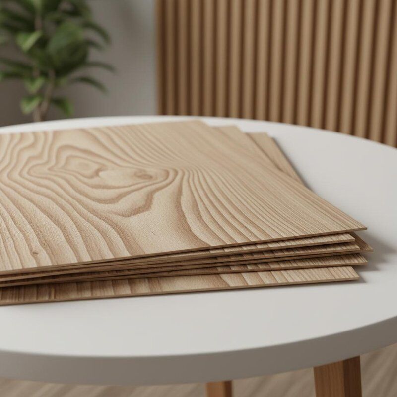 Impiallacciatura di frassino di grado AAA 2500 x 640 mm, impiallacciatura di legno naturale pronta per mobili, boiserie e decorazioni d'interni