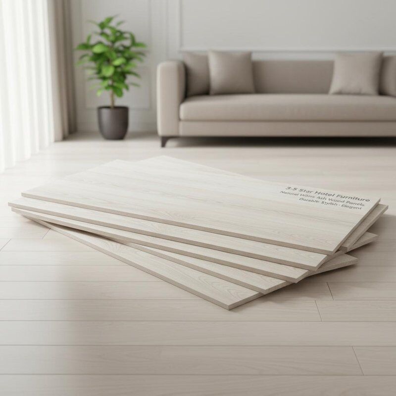 3-5 Star Hotel Furniture Natural White Ash Wood Panels 2500 640 Mm Durable Stylish and Elegant for Commercial Interiors